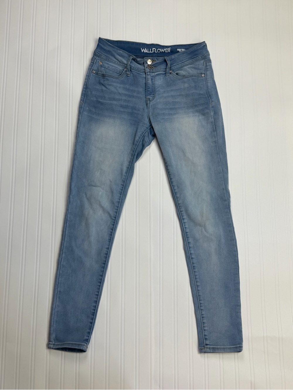 Wallflower Faded Light Blue Women's Skinny Jeans